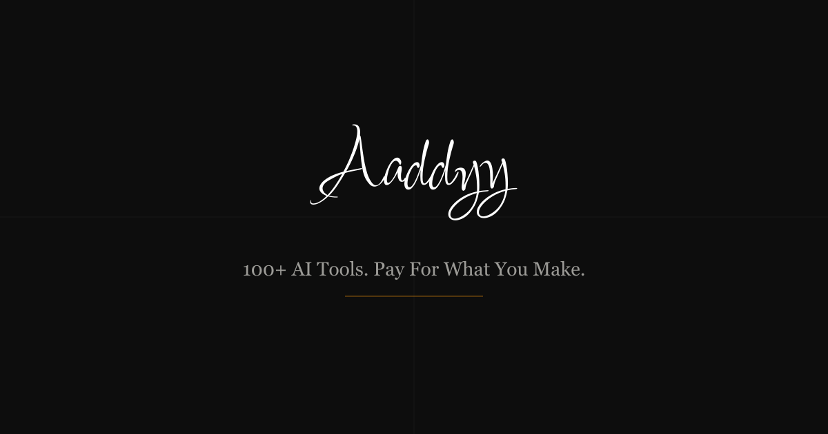 AADDYY AI tools marketplace